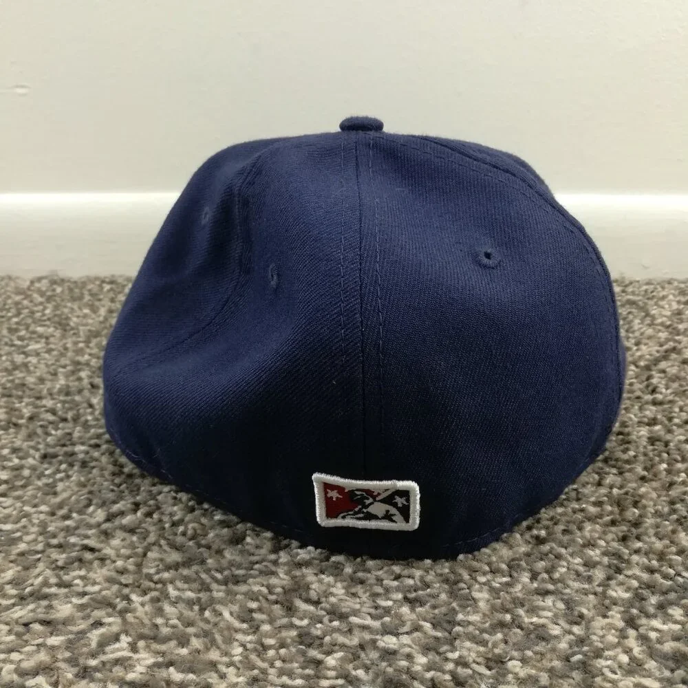 Lehigh Valley Iron Pigs Hat Cap New Era Navy Blue Size 7